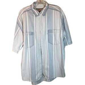 Levi’s men’s vintage 1994 button front short sleeve shirt faded blue size L